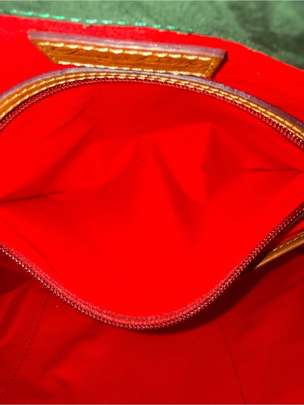 Dooney & Bourke Florentine Leather The Smith Satchel Bag , Tassels, Red Lining - Picture 15 of 15